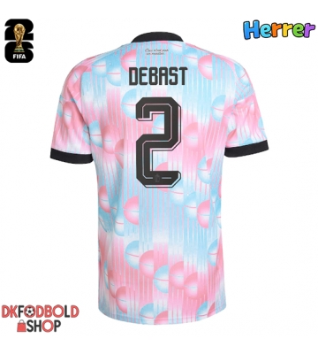 Belgien Zeno Debast #2 Udebanetrøje VM 2026 Kort ærmer